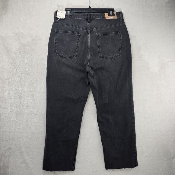 Free People We The Free Pacifica Slim Straight Leg Jeans Sz 32 Black (32x27) NWT - Picture 9 of 16